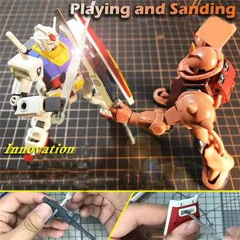 9 in1 Išsamiai Šlifavimo Stick Failą, Kišeninis Modelis, Statybos Įrankiai Gundam Masto 1/144 Modelio Apdailos Įrankiai 304 Nerūdijančio Plieno