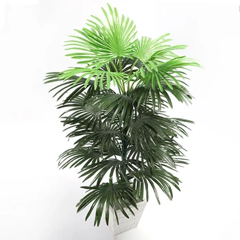 90cm Tropial Palmių Dideli Dirbtiniai Augalai Netikrą Monstera Šilko Palmių Lapai Didelis Gerbėjas Lapų Namo Aukšte Kambarys, Sodas Kalėdų Dekoro