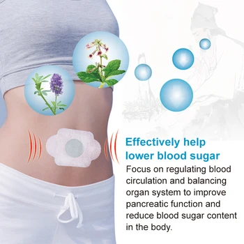 90Pcs Naujas cukriniu Diabetu Pleistras Kontroliuoti Kraujo Cukrų, Gipso Natūralių Žolelių Sumažinti Aukšto Kraujo Cukraus Sumifun Diabeto Lipdukas D2472