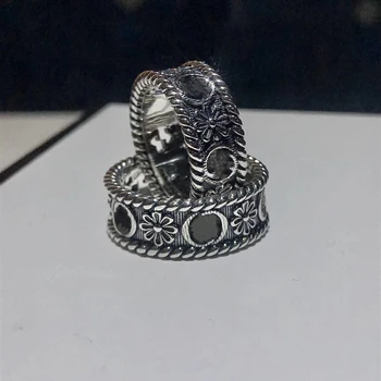 925 sterlingas sidabro žiedas, romantiškas ir žavus klasikinis aukštos kokybės papuošalų atostogų dovanų, originalus logotipas 1:1