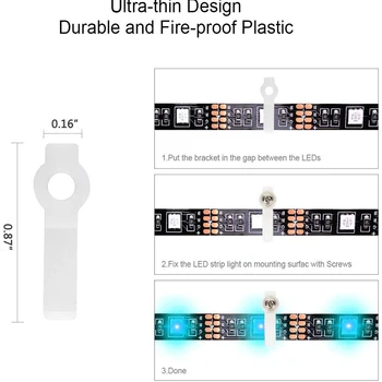 95pcs 5050 RGB 4-pin LED Juostelės Jungties Rinkinys Su T-Formos L-Formos Jungtis Juostelės Džemperiai Juostelės Įrašus Priemonė Dropshipping