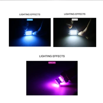 9Pcs/set LED Lempos, Automobilių Lemputės Interjero Paketą Rinkinys Canbus Žemėlapio Skaitymo Priemonę Dome Kamieno Šviesos Tinka Ford Fiesta 2011-2017