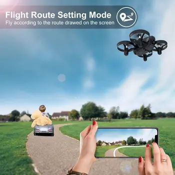 A20W Mini Drone Vaikams su Kamera 2.4 G Nuotolinio Valdymo pultas RC Nešiojamų Quadcopter Aukščio Laikyti Realiu Laiku FPV Vaikams, Žaislų, Dovanų