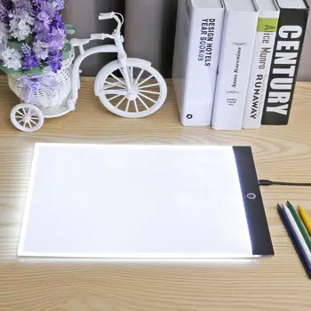 A4/A5 Rašyti Skaitmeninio Piešimo Tablet Grafinis Tablečių LED Šviesos Lauke Trinkelėmis Elektroninių USB Sekimo Meno Kopijuoti Valdybos Tapybos Lentelė