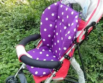 AA Spalvinga Storio Baby Kūdikio Vežimėlį, Sėdynė Vežimėlis Pagalvėlė Medvilnės Kilimėlis 4Colors
