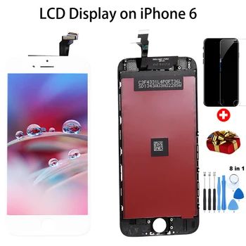 AAA+++ LCD Ekranas, Skirtas iPhone4 5S 6 6S 7 8 jutiklinio Ekrano pakeitimas LCD skaitmeninis keitiklis Asamblėjos iPhone 5S SE 6 6S 7 
