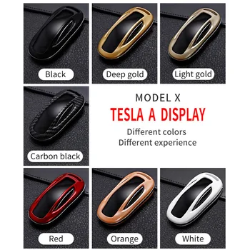 ABS Anglies Pluošto Automobilio Nuotolinio Klavišą Atveju Padengti Tesla Modelis 3 Modelis S Modelis X Smart Klavišą Maišelį Klavišą Apsaugotas Laikiklio Korpuso Accessories