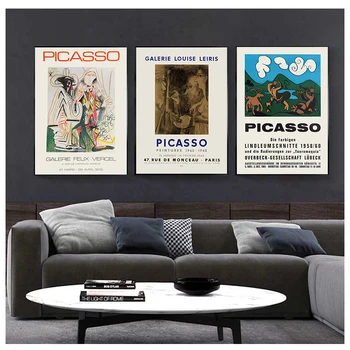 Abstrakti Derliaus Pablo Picasso Tapybos Paroda Drobės Plakatų ir grafikos Muziejus, Galerija, Wall Paveikslų Namų Dekoro