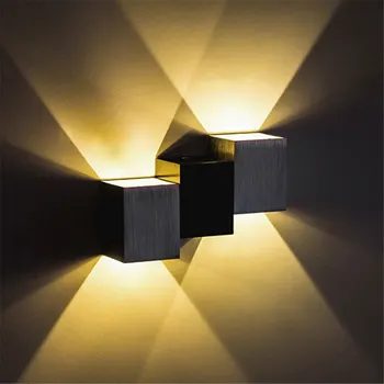 Ac90v-260v Paprasta ir kūrybos led sienos lempos koridoriaus, miegamojo lovos baras KTV fono šviesos efektas sconce