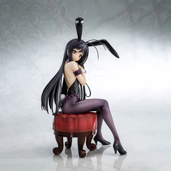 Accel World Kuroyukihime Bunny Mergina Ver. PVC Veiksmų Skaičius, Anime Seksuali Mergina Paveikslas Modelis, Žaislai Anime Pav Kolekcijos Lėlės Dovana
