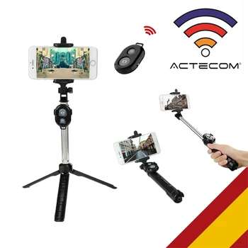 Actecom Universalus teléfono móvil Selfie Stick trípode monopié botón de cámara para 
