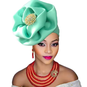 Afrikos galvos apsiaustas skrybėlę auto gele afrikos headtie moteris vestuves jau susieta turbaną