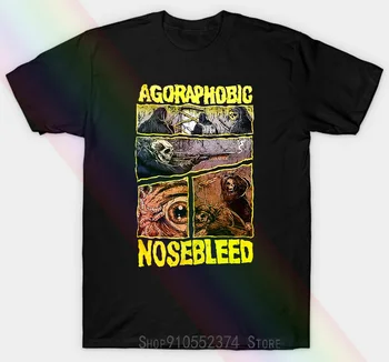 Agoraphobic Nosebleed Unisex marškinėliai Napalm Death Terrorizer Nasum rupi Tiesa Kiaulės Sunaikintos