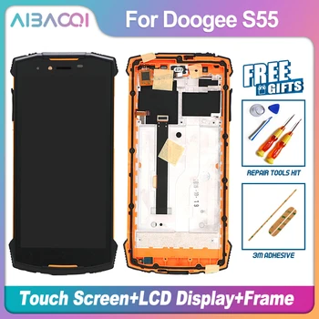 AiBaoQi Naujas Originalus 5.5 Colių Jutiklinis Ekranas+ 1440x720 LCD Ekranas Asamblėjos Pakeisti Doogee S55/S55 Lite Telefono