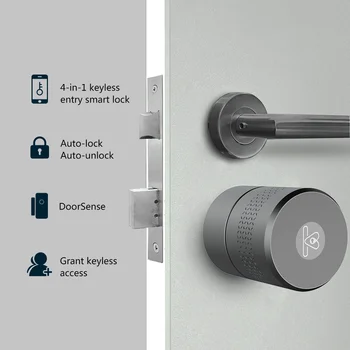 Airbnk M500 Išmaniųjų užrakto durų Wi-fi/Bluetooth/pagrindiniai mygtukai/Telefono APP Kontrolės Užrakto cilindras M500 Europos standartą užraktas su 70mm core