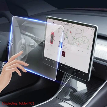 Aišku, Grūdintas Stiklas Ekrano apsaugos Tesla Model 3 Navigacijos, Apsaugos 9H Grūdintas Stiklas Ekrano Apsauginės Plėvelės