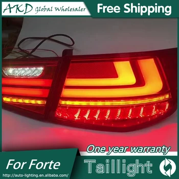AKD Automobilių Optikos už Kia Forte Užpakaliniai Žibintai 2009-M. Cerato LED Uodegos Šviesos Forte Galinis Žibintas DRL+Stabdžiu+Parko+Signalas