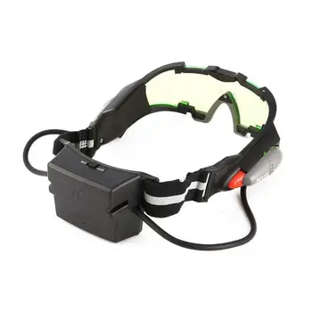 Akiniai Eyeshield Žalias Lęšis Reguliuojamas Elastinės Juostos Naktinio Matymo Pramonės Darbų Saugos Akinių Mados Didinamasis Stiklas Kalėdų