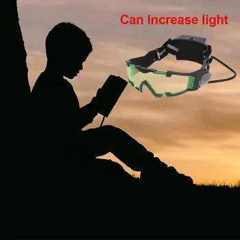 Akiniai Eyeshield Žalias Lęšis Reguliuojamas Elastinės Juostos Naktinio Matymo Pramonės Darbų Saugos Akinių Mados Didinamasis Stiklas Kalėdų