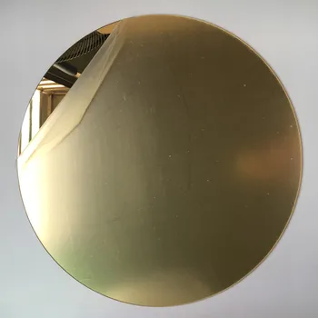 Akrilo Veidrodis Aukso Skersmuo 600mm * 3mm Storio PMMA Plastiko Namų Vonios Dekoratyvinis Objektyvas Mes Galime Tikrinimo Užsakymą Savavališkai Formos