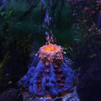 Akvariumas, Meno ir amatų, modeliavimas vulkanas burbulas LED nardymo žibintai, akvariumo dekoracijos ekranas gabalus 