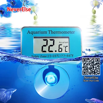 Akvariumo Termometras, Panardinami LCD Ekranas, Vandens Temperatūros Kontrolė Skaitmeninis Vandeniui Povandeninis + siurbtukas Žuvų Bakas