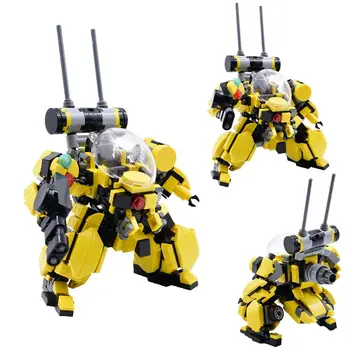 Alfa Būrys Robotas Kovotojas Mech Blokai Karinės Wars Serijos Galaxy Kareivis SS 3D Modelį Sumos 