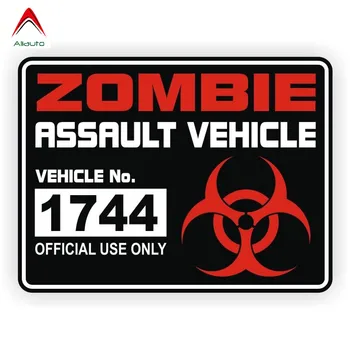 Aliauto Asmenybės Mados Automobilių Lipdukai Zombie Assault Vehicle Licencijos Motociklų PVC Apsaugantys Lipdukai Apdaila,15cm*11cm