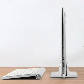 Aliuminio lydinys nešiojamasis kompiuteris vertikalaus stovo pagrindo nešiojamojo kompiuterio, metalo darbalaukio aušinimo saugojimo laikiklis