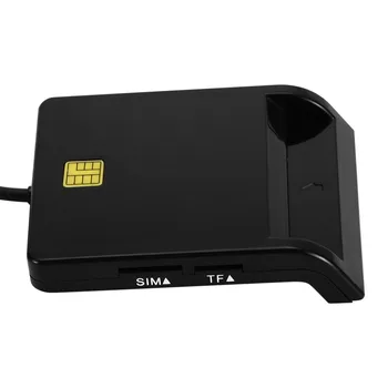 ALLOYSEED 608 Portable USB 2.0 Smart Card Reader Banko Kortele IC ID SIM MMC SD TF Atminties Kortelė Cardreaders Paramos Laimėti 10 8 7