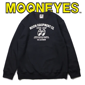 Amekaji mooneyes mėnulis žiemos Vilnos Hoodie Harajuku marškinėliai Megztinis Storas Prarasti Moterų Fleeces Palaidinukė Atsitiktinis Kailis