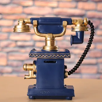 Amerikos, Europos Stiliaus Senosios Klasikinės Apdailos Pamušalas Kambarys Granny Prašmatnus Telefonas Vintage Black 