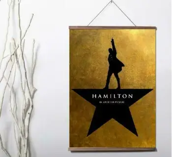 Amerikos Hamiltonas Muzikos Meno drobė Spausdinti Plakato Drobės Pažymėkite Tapyba su mediena