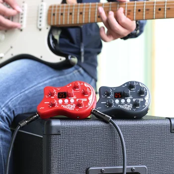 Ammoon PockRock Gitaros Pedalas Multi-effects Procesorius Elektrinės Gitaros Efektu Pedalas 15 Poveikį Maitinimo Adapteris Gitara Priedai
