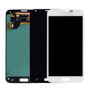 AMOLED G900F LCD SAMSUNG Galaxy S5 LCD Ekranas G900M G900A G900T G900FD Jutiklinis Ekranas Išbandyti skaitmeninis keitiklis Asamblėja