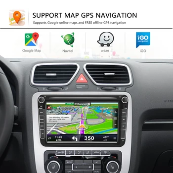 AMPrime Android 8.1 Automobilio Radijo 2 Din GPS automagnetolos Radijo 8