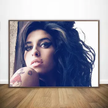Amy Winehouse Plakatas Muzikos Dainininkė Star Drobės Tapybos Meno Namų Dekoro kokybės Tapybos Sienos Menas