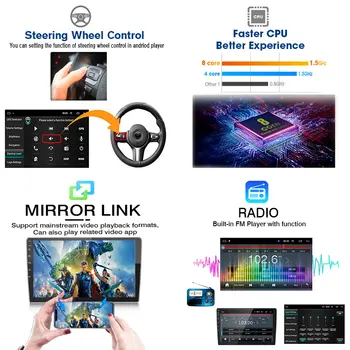 Android 10.0 2 Din Automobilio Radijo Multimedia Vaizdo Grotuvas GPS Navigacija Kia RIO 3 4 2011-2016 2din stereo carplay RDS Audio DVD
