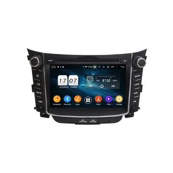 Android 10.0 4GB+64GB Automobilių GPS Navigacija Hyundai I30 Elantra GT 2012+ Auto Stereo daugialypės terpės Grotuvas, Radijas, Diktofonas Galvos Vienetas