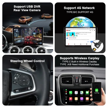 Android 10.0 Automobilių Radijas, Vaizdo Grotuvas, VW Volkswagen Touareg 2004-2011 Auto Multimedia, GPS Stereo Carplay 4G išoriniai DVD Nr.