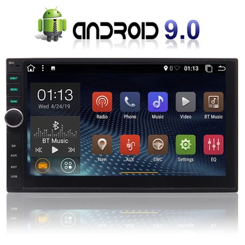 Android 9.0 Eincar Dvigubo 2 Din automagnetolos, GPS Navigacija, Bluetooth 7
