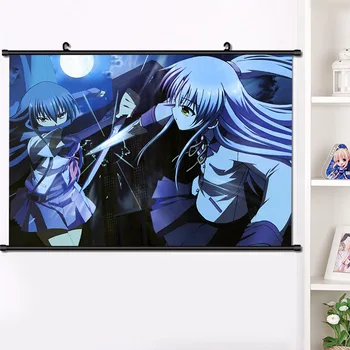 Anime Angel Beats! Otonashi Yuzuru Nakamura Jurijus Miela Mergina Sienos Pažymėkite Plakatas Mados Namų Dekoro Kolekcija 40*60cm