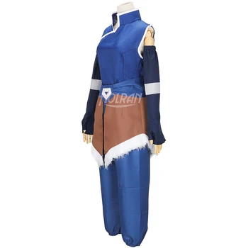 Anime Avatar Legend of Korra Korra Cosplay Halloween Kostiumai japonų kimono prijuostė suknelė Užsakymą