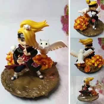Anime Duomenys Naruto Shippuden Kakuzu Zetsu Hoshigaki Kisame Deidara Akatsuki PVC Žaislai Modelis Kolekcines Veiksmų Figma Lėlės Dovana