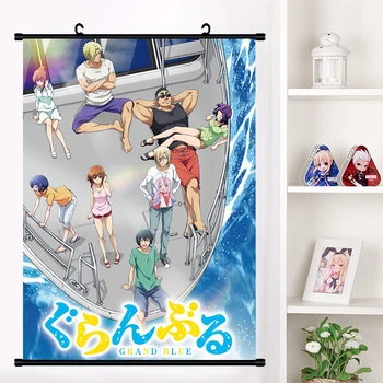 Anime Grand Blue Iori Kitahara Chisa Kotegawa Sienos Pažymėkite Freskos Plakatas Sienos Kabo Plakatas Namų Dekoro Kolekcija Meno Dovanos