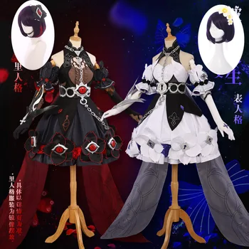 Anime! Honkai Poveikis 3 Seele Vollerei Dvyniai Naujų Odos Versija 3.5 Mūšis Kostiumai Lolita Dress Vienodas Cosplay Kostiumai Helovinas