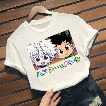 Anime Hunter X Hunter Grafinis Tees Vyrų Kawaii Viršūnės T-shirt Anime Killua Zoldyck Marškinėliai Harajuku Unisex Marškinėlius