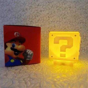 Anime Naktį Šviesos Super Mario Žaidimas Klausimas Ženklo Logotipas ED Naktį Šviesos USB LED Šviesos Naktį, Vaikų Miegamųjų Namo Lampara Dovanos