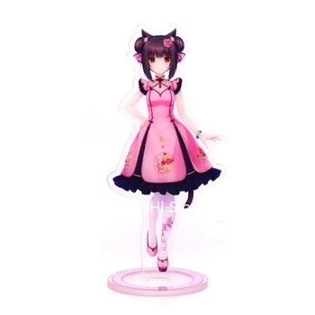 Anime NEKOPARA Veiksmų Skaičius, Cosplay Žaislai Chocola Vanilės, Klevo Cinamono Minazuki Shigure Akrilo Duomenys Stovėti Modelis Lėlės 15cm