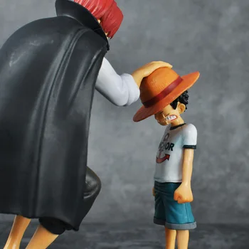 Anime One Piece Beždžionė D Luffy & Kotai Judančių Scenos 18cm PVC Veiksmų Surinkimo Duomenys Modelis Žaislai